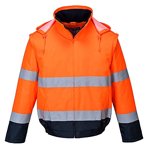 Portwest Essential C464ONRXXXL 2-in-1-Jacke, Farbe: Orange/Marineblau, Größe: XXXL von Portwest