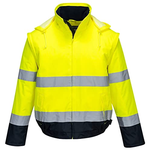 Portwest Essential C464YNRXXL 2-in-1-Jacke, Farbe:Gelb/Navy, Größe:XXL, C464YNRXXL von Portwest