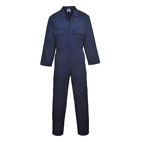 Portwest S999 Herren Euro-Arbeitskleidung Polycotton Overall Arbeitsanzug Navy Tall, S von Portwest