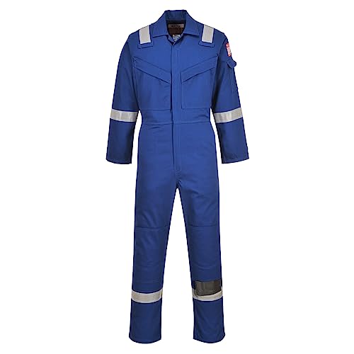Portwest FR50 Herren Reflektierende Flammenbeständige FR-Antistatische Overallbogen-Beweis-Overalls 350g Königsblau, S von Portwest