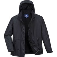 Portwest Freizeitjacke Fleece gefüttert, wasserabweisend Schwarz XL von Portwest