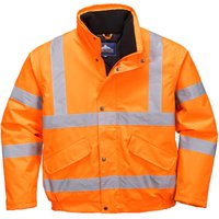 Gefütterte Warnschutz Pilotenjacke EN342 Orange 2XL - Orange - Portwest von Portwest