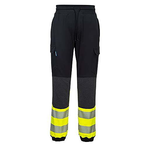 Portwest KX3 Warnschutz Flexi Bundhose für Männer, Farbe: Schwarz/Gelb, Größe: XXL, KX341KYRXXL von Portwest