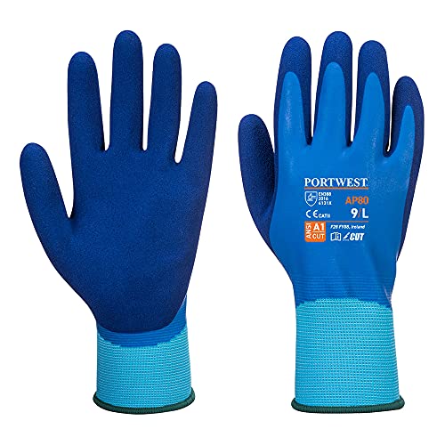 Portwest Liquid Pro Handschuh, Größe: M, Farbe: Blau, AP80B4RM von Portwest