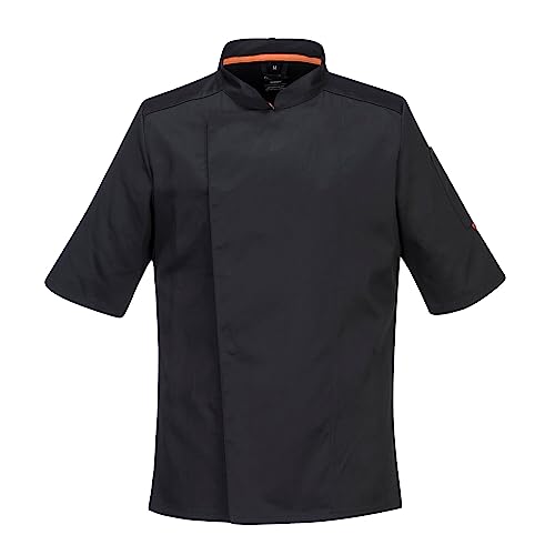 Portwest C738 Herren Profi-Kochjacke Mit Luftmaschen Schwarz, S von Portwest