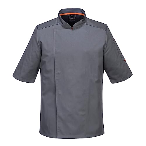 Portwest C738 Herren Profi-Kochjacke Mit Luftmaschen Schiefergrau, S von Portwest