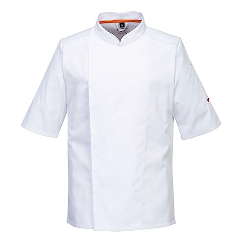 Portwest C738 Herren Profi-Kochjacke Mit Luftmaschen Weiß, XL von Portwest