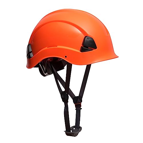 Portwest Endurance Helm für Höhenarbeiten, Größe: Einheitsgröße, Farbe: Orange, PS53ORR von Portwest