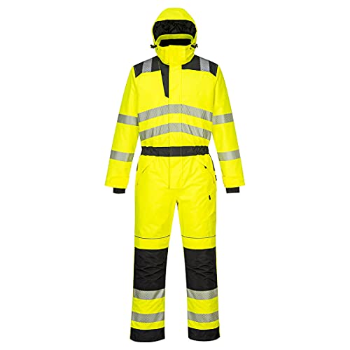 Portwest PW3 Hi-Vis Winter-Overall, gelb/schwarz, Größe: S von Portwest