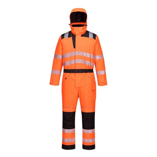 Portwest PW3 Warnschutz-Winter-Overall, Orange/Schwarz, Größe: XL von Portwest