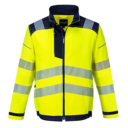 Portwest PW3 Warnschutzjacke, Größe: XL, Farbe: Gelb/Marine, T500YNRXL von Portwest