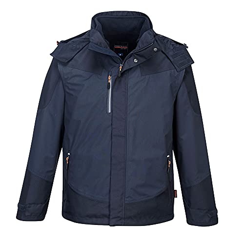 Portwest - Radial 3 in 1 Waterproof Workwear Jacket - Navy - M von Portwest