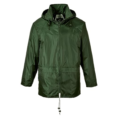 Portwest S440 Herren Leichte Wasserdichte Klassische Regenjacke Olivgrün, XXL von Portwest