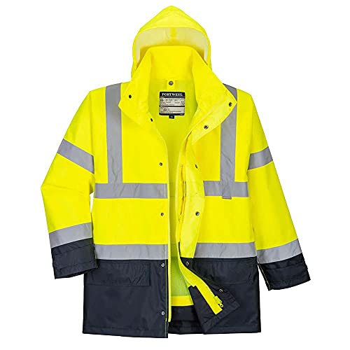 Portwest S 768 - 5EN1 Jacke Exekutive Hohe Sichtbarkeit Gr. M, Jaune/Marine von Portwest