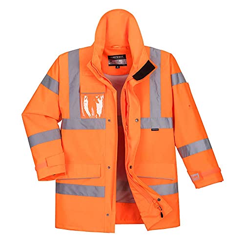 Portwest S590ORRS Extreme Parka mit Sichtschutz, Größe S, Orange von Portwest