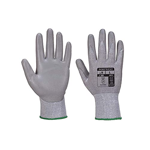 Portwest Sensi Cut Lite Gloves, Color: Grey, Size: XL, AP31K7RXL von Portwest