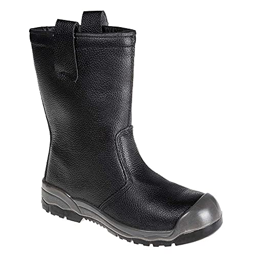 Portwest Steelite Rigger Sicherheitsstiefel S1P CI(mit Überkappe) , Größe: 46, Farbe: Schwarz, FW13BKR46 von Portwest