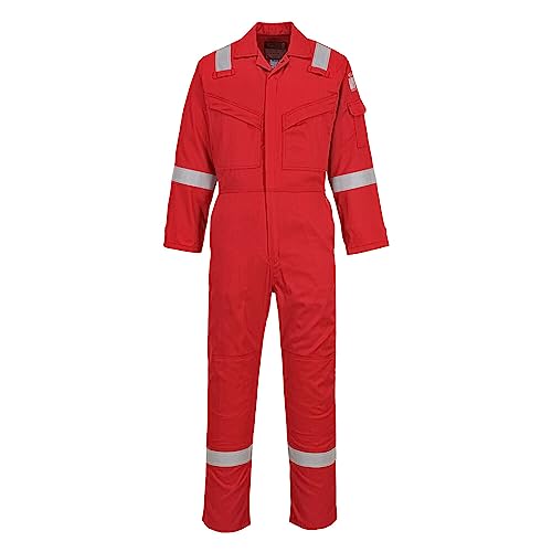 Portwest Superleichter, antistatischer Overall 210g, Größe: XL, Farbe: Rot, FR21RERXL von Portwest