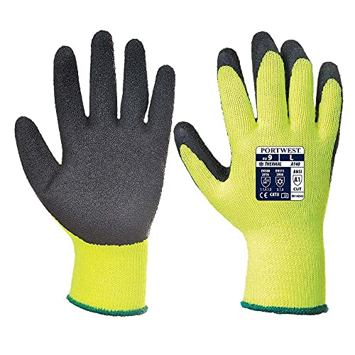 Portwest Thermo Grip Handschuh, Größe: XS, Farbe: Schwarz, A140BKRXS von Portwest