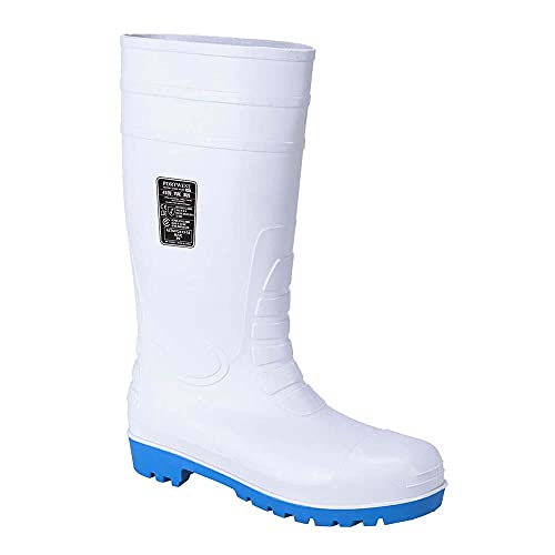 Portwest Total-Sicherheitsgummistiefel S5, Größe: 39, Farbe: Weiß, FW95WHR39 von Portwest