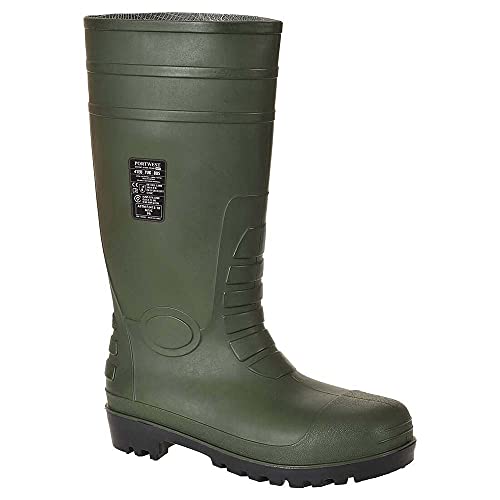 Portwest Total-Sicherheitsgummistiefel S5, Größe: 43, Farbe: Grün, FW95GNR43 von Portwest