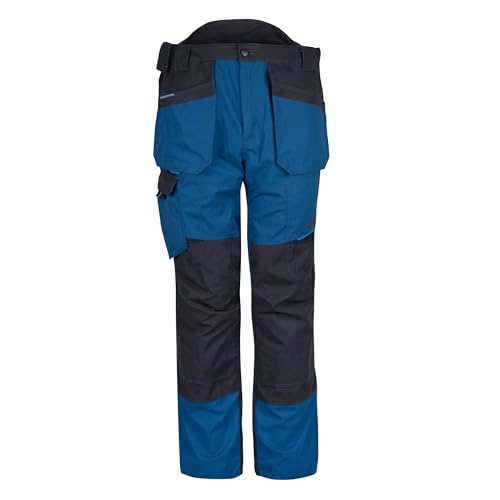 Portwest WX3 Bundhose mit Holstertaschen für Männer, Kurze Länge, Farbe: Persischblau, Größe: 28, T702PBS28 von Portwest