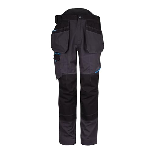 Portwest WX3 Bundhose mit Holstertaschen für Männer, Regelmäßige Länge, Farbe: Graumetallic, Größe: 40, T702MGR40 von Portwest