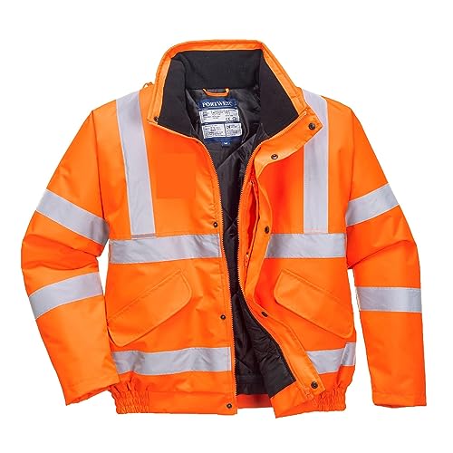 Portwest Warnschutz-Bomberjacke, Orange, Größe 3XL von Portwest