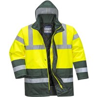 Portwest Warnschutz Kontrast Winter Verkehrsjacke Gelb/Grün M von Portwest
