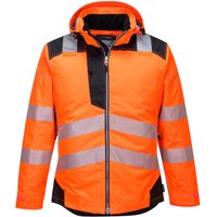 Portwest Warnschutz-Regenjacke mit Kapuze orange S - Orange von Portwest