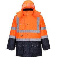 Warnschutzjacke 7-in-1 Kontrast Verkehrsjacke -40°C Gelb xs - Orange - Portwest von Portwest