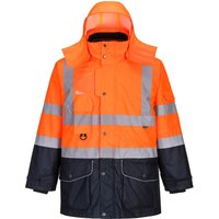 Portwest Warnschutzjacke 7-in-1 Kontrast Verkehrsjacke -40°C Gelb XXL von Portwest