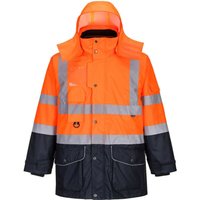 Warnschutzjacke 7-in-1 Kontrast Verkehrsjacke -40°C Orange m - Orange - Portwest von Portwest