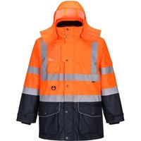 Warnschutzjacke 7-in-1 Kontrast Verkehrsjacke -40°C Orange s - Orange - Portwest von Portwest