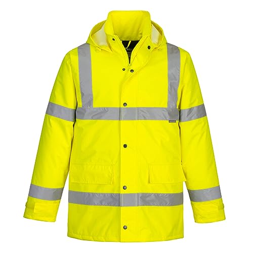 Portwest Herren Hi-vis HiVis Traffic Jacke, Gelb, 6XL EU von Portwest