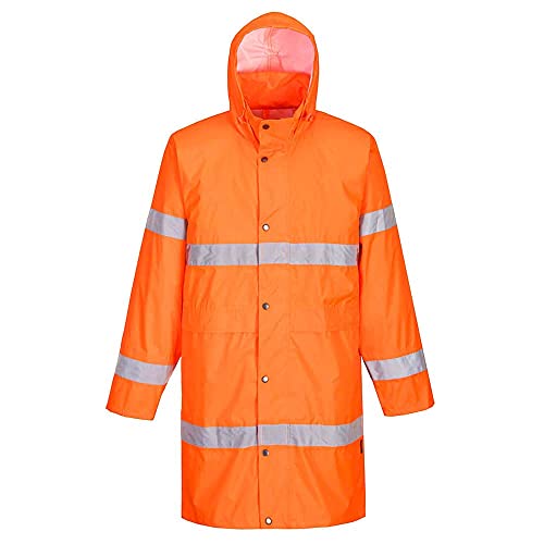 Portwest Warnschutzregenmantel, Größe: M, Farbe: Orange, H442ORRM von Portwest