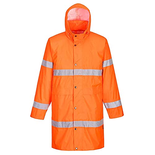 Portwest Warnschutzregenmantel, Größe: XL, Farbe: Orange, H442ORRXL von Portwest