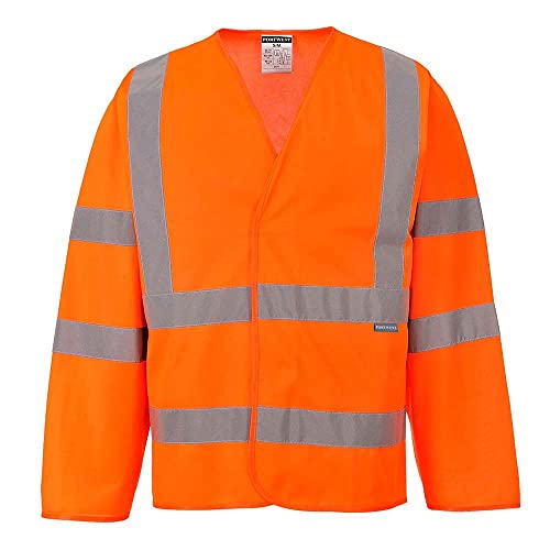 Portwest Warnschutzweste mit Reflexstreifen über Bauch und Schulter, Größe: XX/3X, Farbe: Orange, C473ORRXX/3X von Portwest