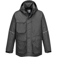 Portwest Winterparka wasserabweisend mit 10 Taschen Grau XL - Grau von Portwest