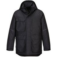 Portwest Winterparka wasserabweisend mit 10 Taschen Schwarz L - Schwarz von Portwest