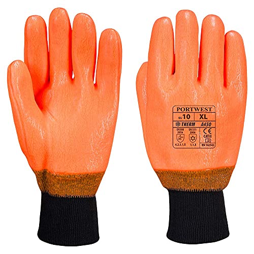 Portwest a450-résistant den intempéries-gants Hohe Sichtbarkeit, XL, orange von Portwest
