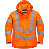 Portwest atmungsaktive Damen Warnschutzjacke, 40+ UPF Orange XS von Portwest