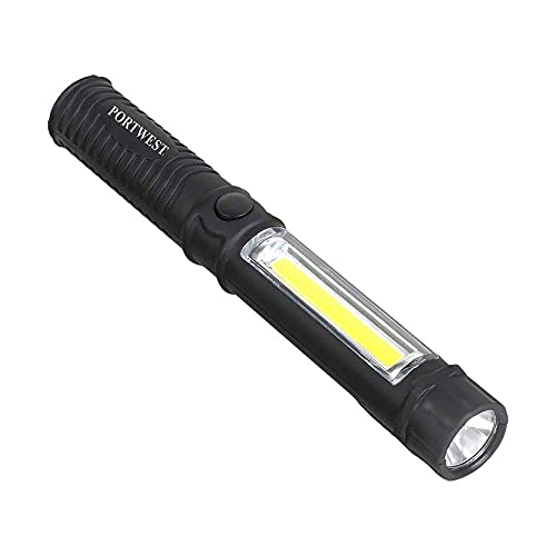 Portwest Inspektions-Taschenlampe, Größe: Einheitsgröße, Farbe: Schwarz, PA65BKR von Portwest