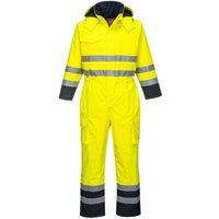 Regenkombination Hi-Vis Bizflame Gelb/Navy 2XL - FR(54) - UK(44) von Portwest