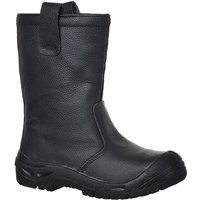 Sicherheitsstiefel Rigger S3 CI mit Überkappe Schwarz 41 von Portwest