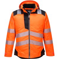 Portwest - Warnschutz-Regenjacke mit Kapuze orange xl - Orange von Portwest