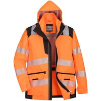 Warnschutzjacke 5-in-1 mit 10 Taschen Orange 4XL - Orange - Portwest von Portwest