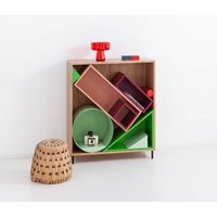 Sandbox Holzschrank | Mehrfarbiger Schrank von PorventuraFurniture