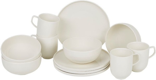 Villeroy & Boch Afina Frühstücks-Set für 4 Personen / 12 Teile von Porzellan-Exklusiv