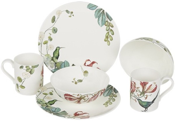 Villeroy & Boch Signature Avarua Frühstücks-Set für 2 Personen / 6 Teile von Porzellan-Exklusiv